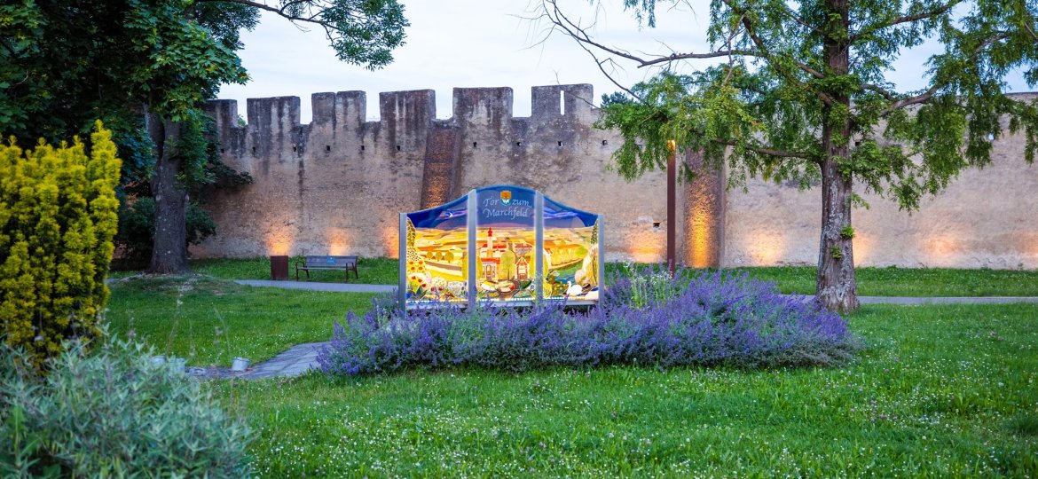 Groß Enzersdorf - Stadtmauer, Die Ringstraße von Groß Enzersdorf ©Briana Pfaffel